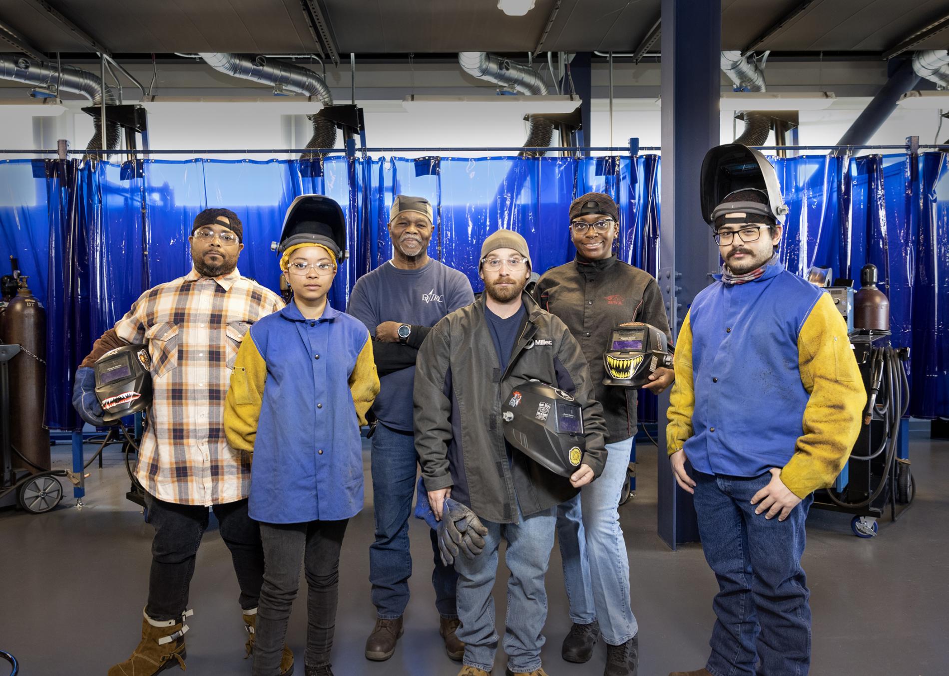 welding students