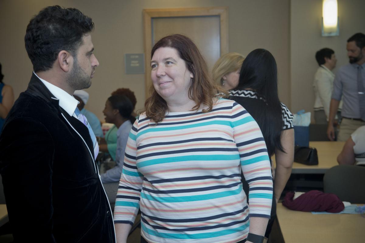 Assistant Professor Lisa Johnson's research teaches nurses how to balance their own needs with the needs of their patients.