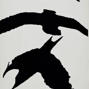 Eugene Feldman Birds Over the Schuylkill, 1963 Lithograph — 36"H x 23"W Gift of Rosina Feldman