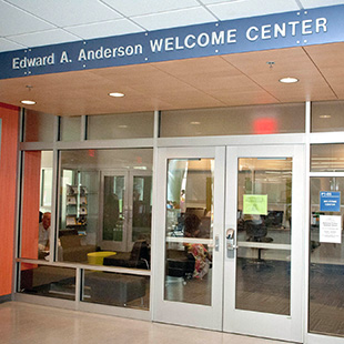 Doors of the welcome center