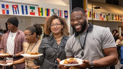 People enjoying food together