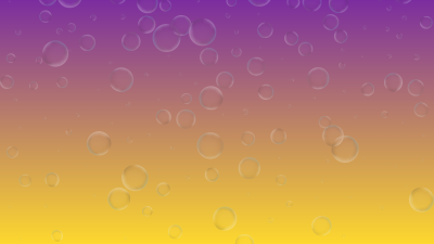 Bubbles on a purple and yellow background
