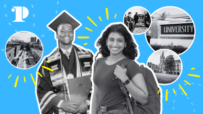 Students Smiling at the Camera