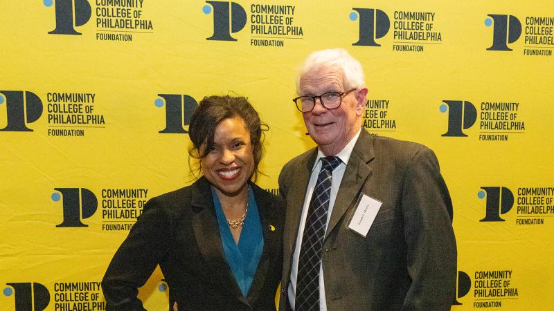 Joe Morris with Dr. Alycia Marshall