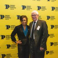 Joe Morris with Dr. Alycia Marshall