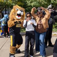 Dr Marshall with Roary 