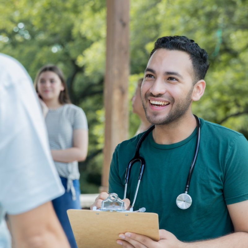 Community Health Worker smiling 