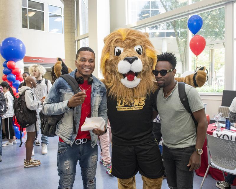 Roary with students at CCP Votes Event