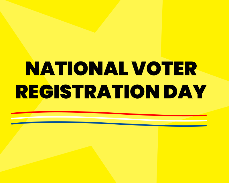 "national Voter registration day"