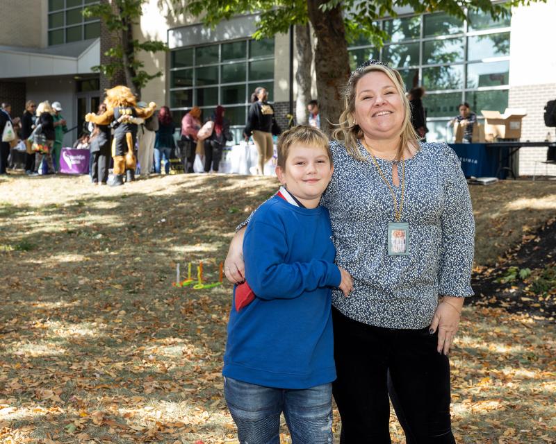 Parent worker and their child