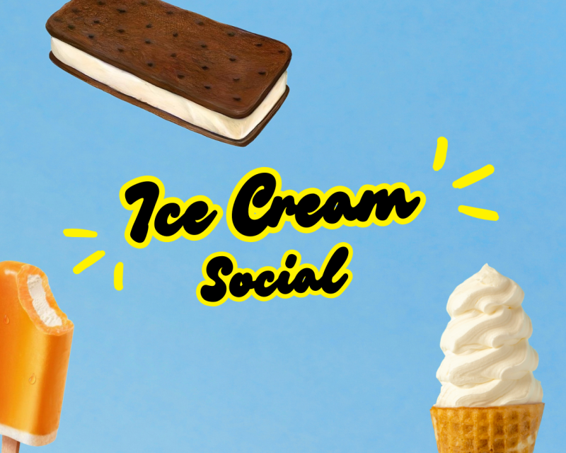 "Ice Cream Social" graphic