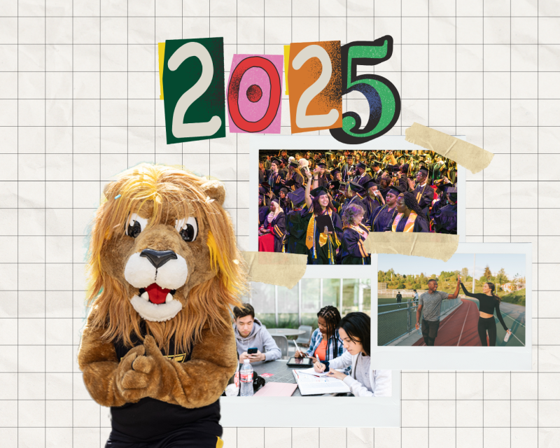 Roary with a vision board