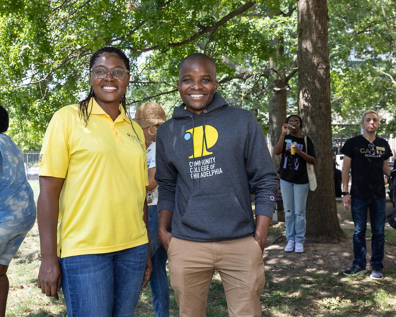 Students Smiling at the Camera