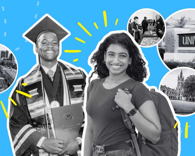 Students Smiling at the Camera