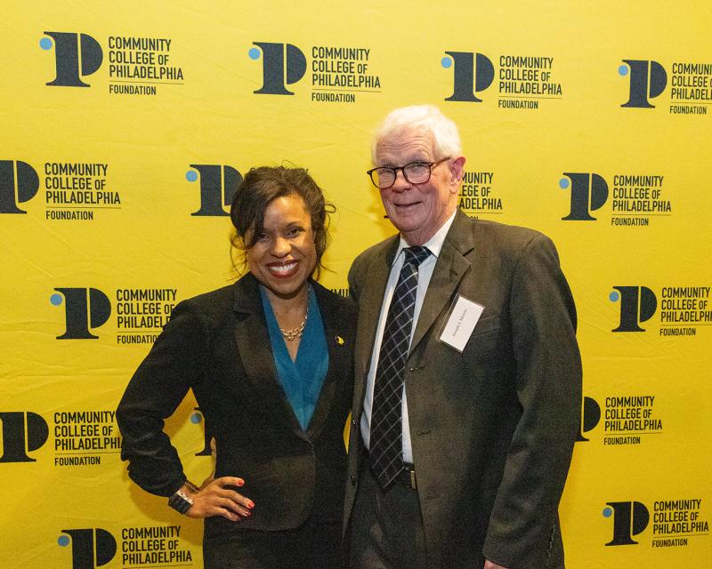 Joe Morris with Dr. Alycia Marshall