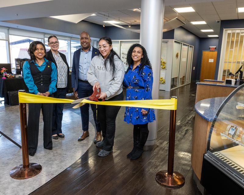 NERC cafe ribbon cutting