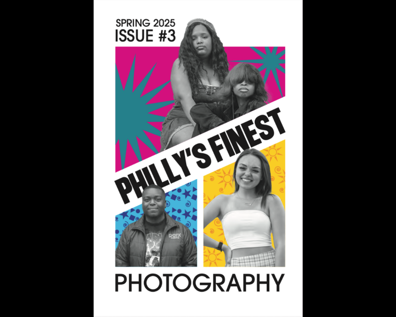 "Philly's finest photography" Cover, featuring 3 students 