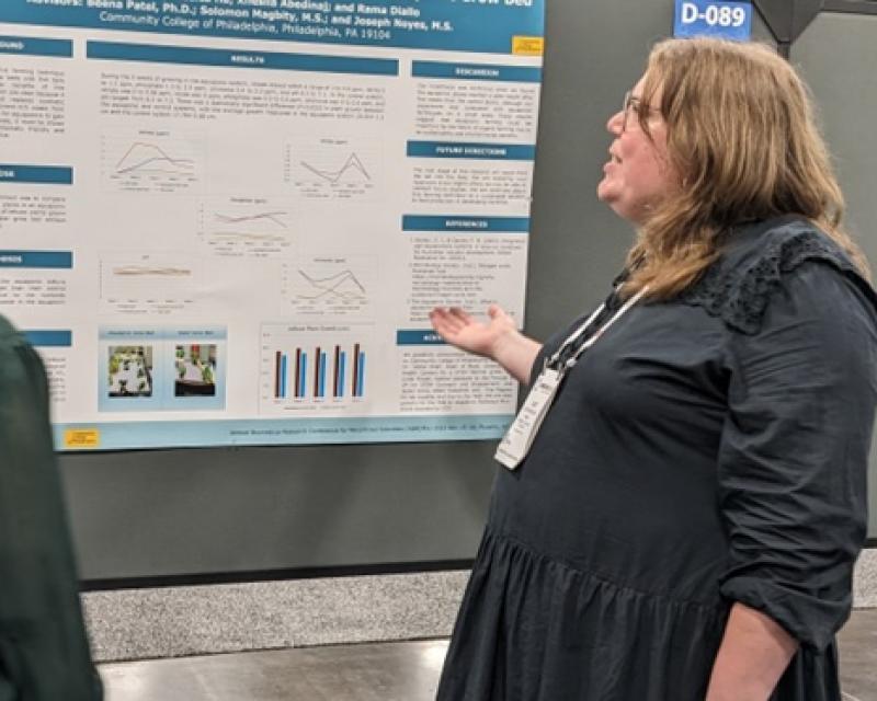 Judy Wentworth Presenting Research at Conference